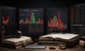 Leonardo_Diffusion_XL_stock_market_books_dark_theme_wallpaper_0